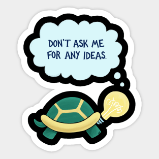 Cynical Turtle Sticker